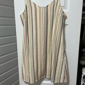 Multi-color Stripe Tank Dress